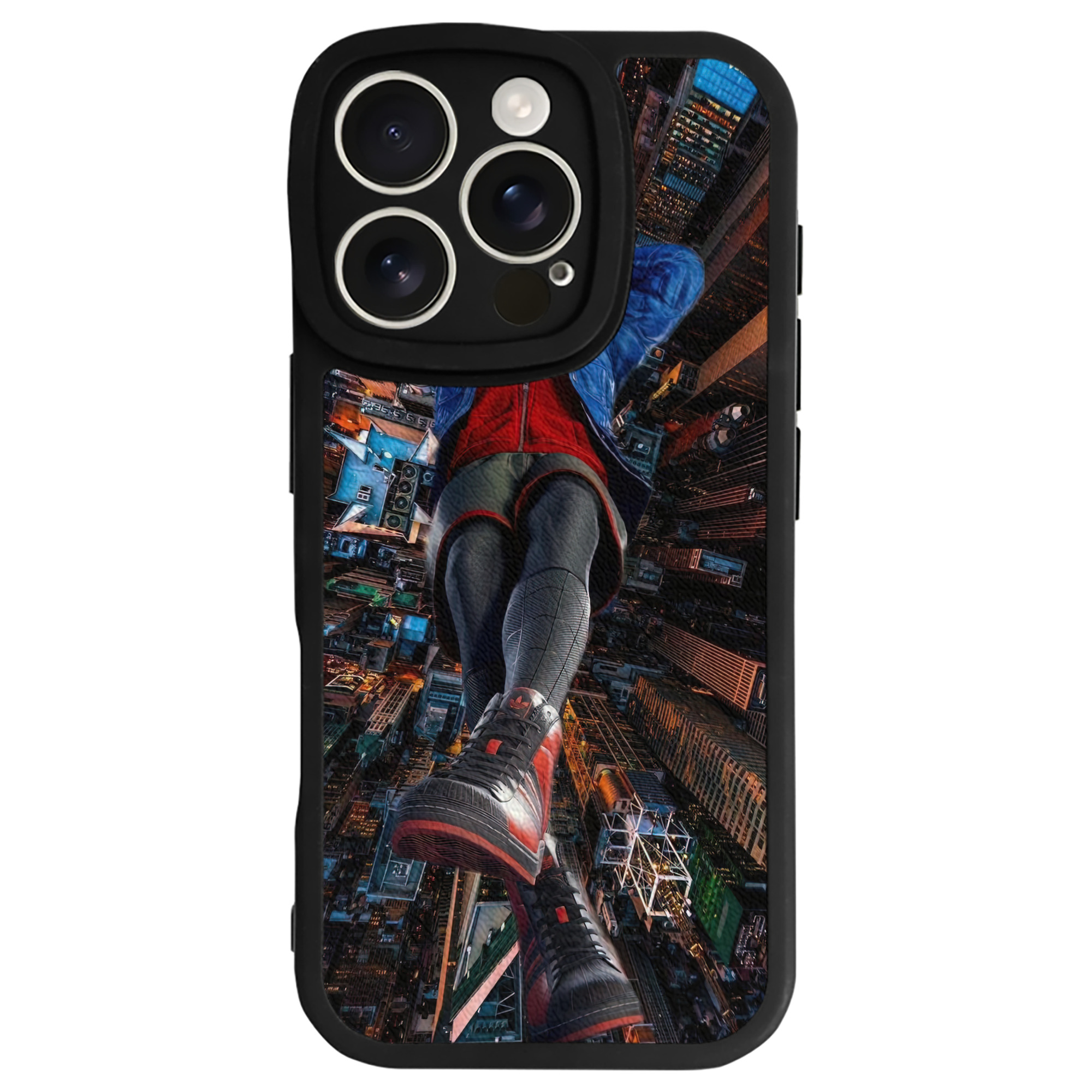 （画像用） Spider Man スパイダーマン 【iPhone 16シリーズ対応】シリコンスマホケース（レザー調） 材質：シリコン